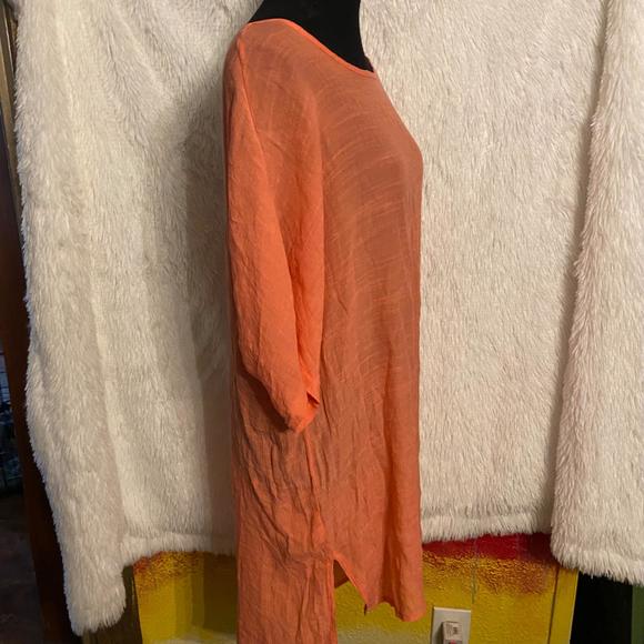Misslook Women's Size 2XL Orange Scoop Neck Tunic - Picture 2 of 7